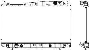 Радиатор, охлаждение двигателя SAKURA  Automotive 3141-1006
