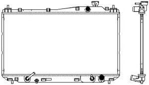 Радиатор, охлаждение двигателя SAKURA  Automotive 3211-1009