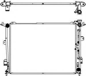 Радиатор, охлаждение двигателя SAKURA  Automotive 3221-8503