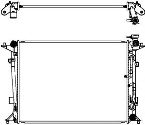 Радиатор, охлаждение двигателя SAKURA  Automotive 3221-8509