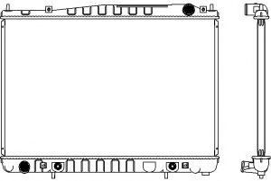 Радиатор, охлаждение двигателя SAKURA  Automotive 3251-1014