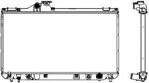 Радиатор, охлаждение двигателя SAKURA  Automotive 3271-1005