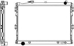 Радиатор, охлаждение двигателя SAKURA  Automotive 3301-1103