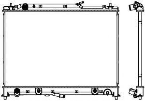 Радиатор, охлаждение двигателя SAKURA  Automotive 3301-7001