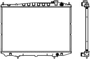 Радиатор, охлаждение двигателя SAKURA  Automotive 3341-1051