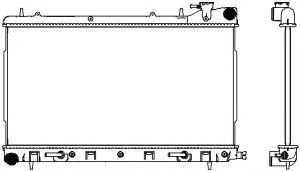 Радиатор, охлаждение двигателя SAKURA  Automotive 3421-8502