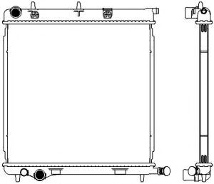 Радиатор, охлаждение двигателя SAKURA  Automotive 3621-8501