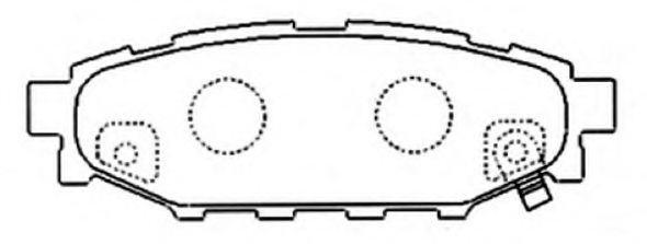 Комплект тормозных колодок, дисковый тормоз ASVA AKD-7501