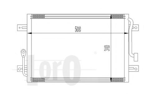 Конденсатор, кондиционер LORO 016-016-0003