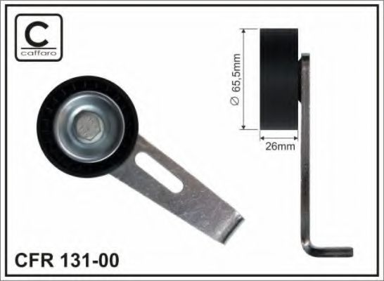 Натяжитель ремня, клиновой зубча CAFFARO 13100