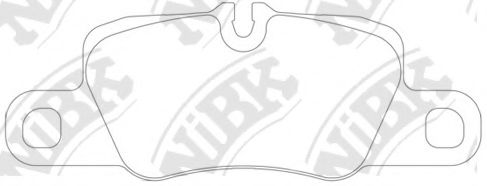 Комплект тормозных колодок, дисковый тормоз NiBK PN0564