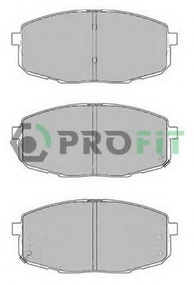Комплект тормозных колодок, дисковый тормоз PROFIT 5000-1869
