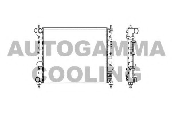 Радиатор, охлаждение двигателя AUTOGAMMA 101402