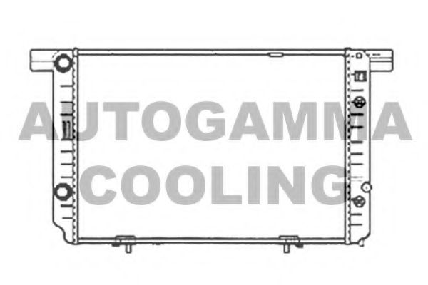 Радиатор, охлаждение двигателя AUTOGAMMA 102157