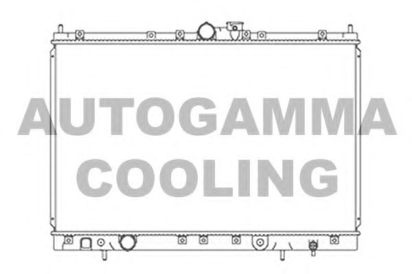 Радиатор, охлаждение двигателя AUTOGAMMA 103866