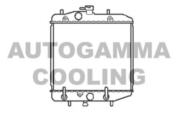 Радиатор, охлаждение двигателя AUTOGAMMA 103908