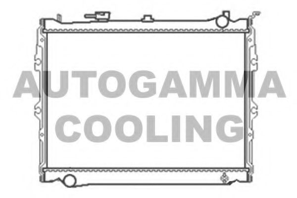 Радиатор, охлаждение двигателя AUTOGAMMA 104679
