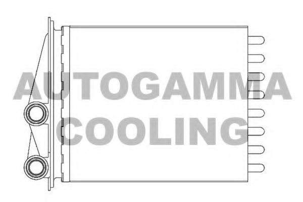 Теплообменник, отопление салона AUTOGAMMA 104773