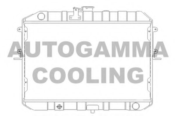 Радиатор, охлаждение двигателя AUTOGAMMA 105153