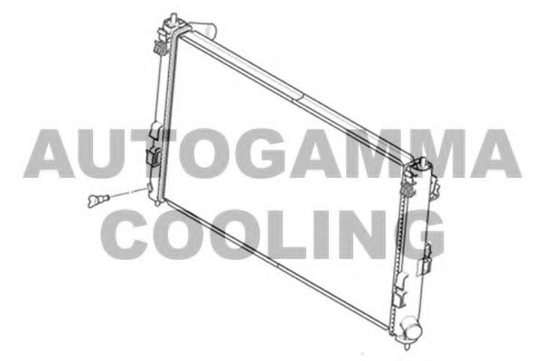 Радиатор, охлаждение двигателя AUTOGAMMA 105174