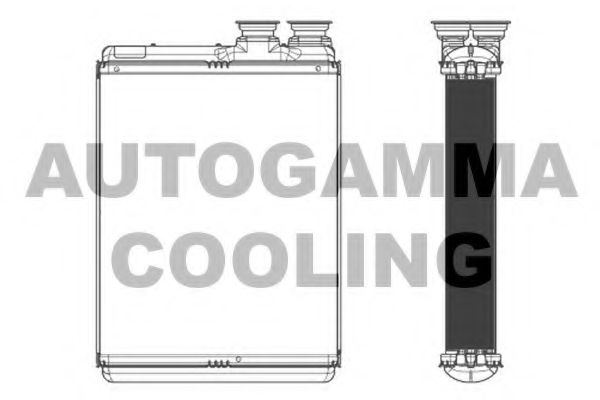 Теплообменник, отопление салона AUTOGAMMA 105515