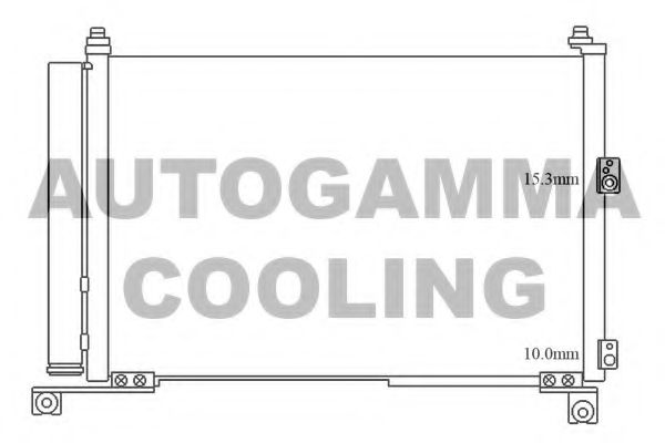 Конденсатор, кондиционер AUTOGAMMA 105616