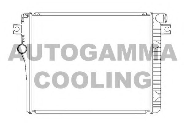 Радиатор, охлаждение двигателя AUTOGAMMA 105620