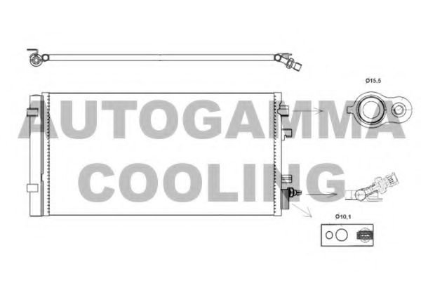 Конденсатор, кондиционер AUTOGAMMA 105830