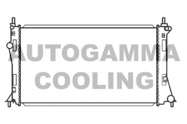 Радиатор, охлаждение двигателя AUTOGAMMA 107197