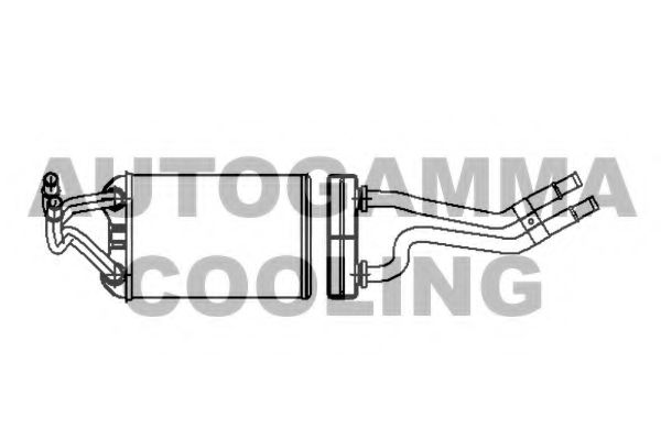 Теплообменник, отопление салона AUTOGAMMA 107259