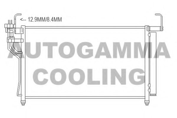Конденсатор, кондиционер AUTOGAMMA 107455