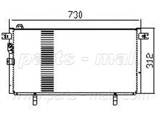Конденсатор, кондиционер PARTS-MALL PXNCG-013