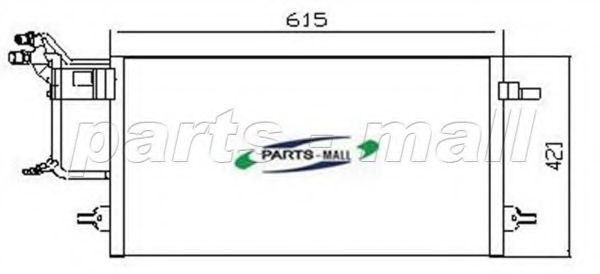 Конденсатор, кондиционер PARTS-MALL PXNCT-003