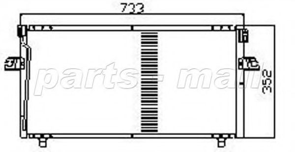 Конденсатор, кондиционер PARTS-MALL PXNCW-002