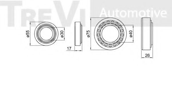 Комплект подшипника ступицы колеса INA 713650430