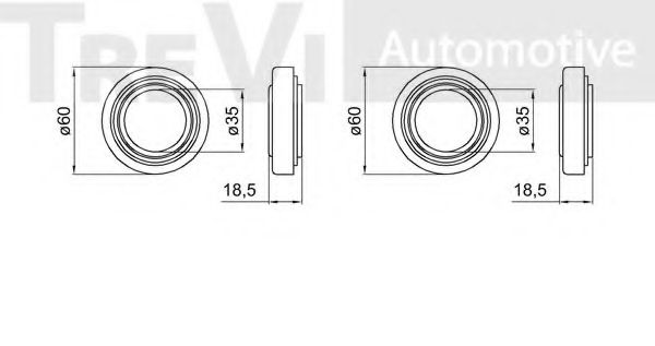 Комплект подшипника ступицы колеса VEMA 515221