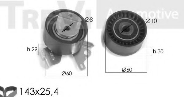 Комплект ремня ГРМ TREVI AUTOMOTIVE KD1284