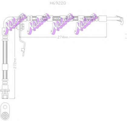 Тормозной шланг Brovex-Nelson H6922Q