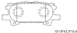 Комплект тормозных колодок, дисковый тормоз ASIMCO KD2783