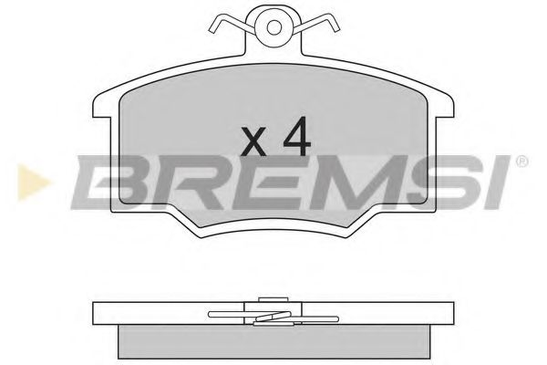 Комплект тормозных колодок, дисковый тормоз BREMSI BP2281