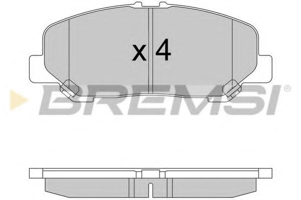 Комплект тормозных колодок, дисковый тормоз BREMSI BP3579