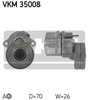 Натяжной ролик, поликлиновой  ремень SKF VKM 35008