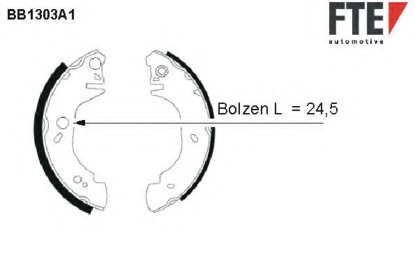 Комплект тормозных колодок FTE BB1303A1