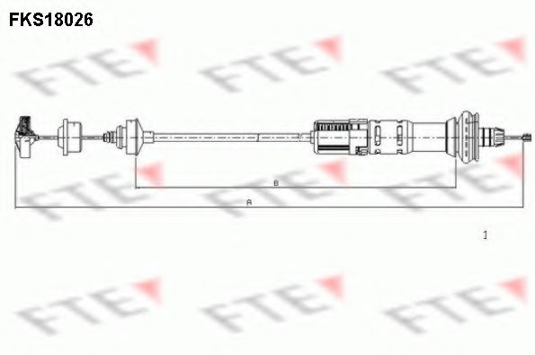 Трос, управление сцеплением FTE FKS18026