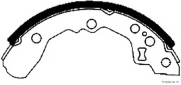 Комплект тормозных колодок HERTH+BUSS JAKOPARTS J3500301