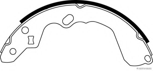 Комплект тормозных колодок HERTH+BUSS JAKOPARTS J3500319