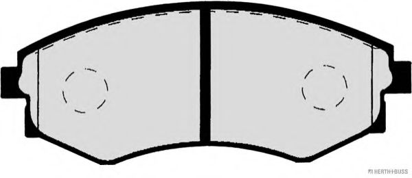 Комплект тормозных колодок, дисковый тормоз HERTH+BUSS JAKOPARTS J3601055