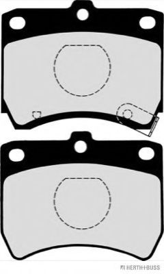 Комплект тормозных колодок, дисковый тормоз HERTH+BUSS JAKOPARTS J3603032