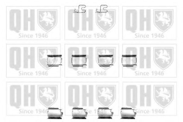 Комплектующие, колодки дискового тормоза QUINTON HAZELL BFK901