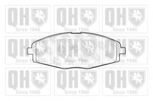 Комплект тормозных колодок, дисковый тормоз QUINTON HAZELL BP1114